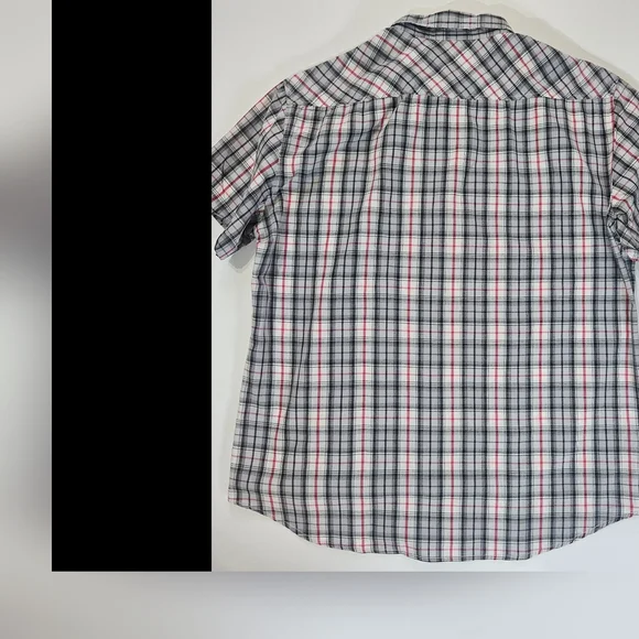 Ecko Button Down Shirt Mens XL Red Black White Chest Pocket‎ Y2K Throwback Style - Picture 3 of 7